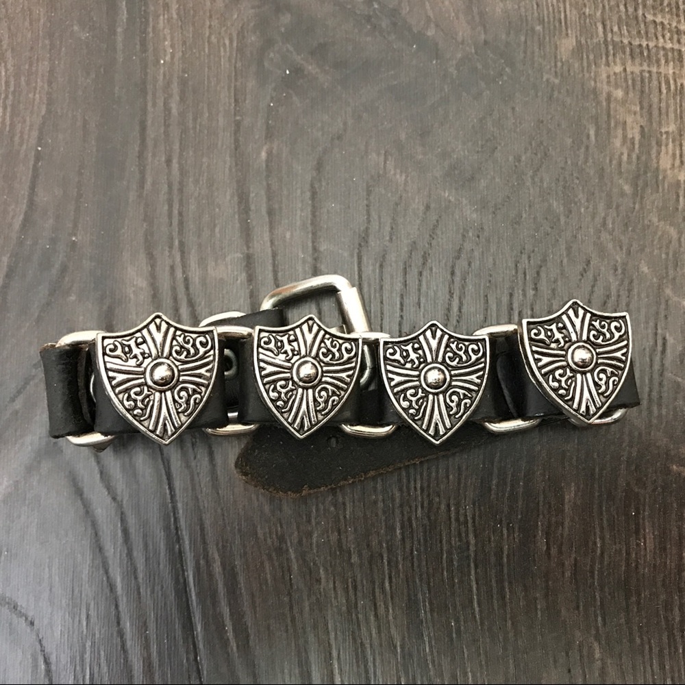 Unique studded leather bracelet